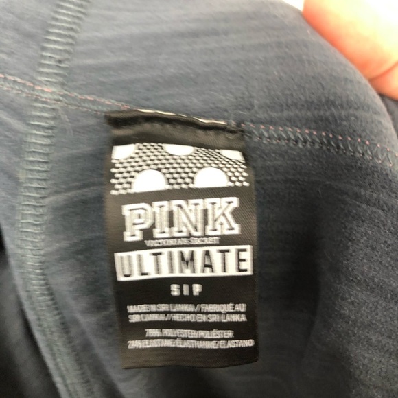 PINK by VICTORIA SECRET Pink Gray Athletic Pants Size Small - Picture 11 of 12